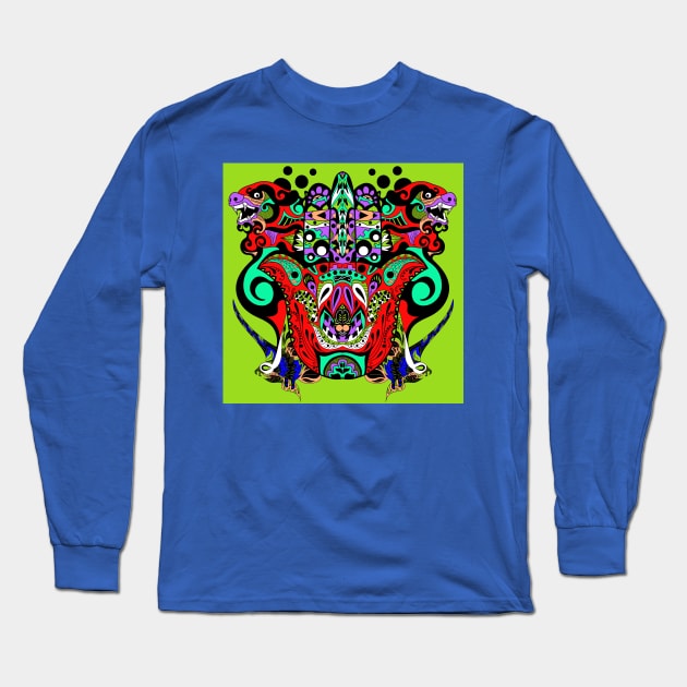 kaiju hand of God mantra ecopop Long Sleeve T-Shirt by jorge_lebeau